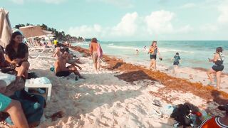 SHARE THIS! Playa Del Carmen Beach Walk 4k Now April 2022 Mexico