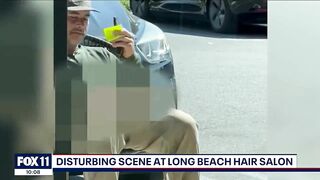 Man exposes himself to entire hair salon in Long Beach