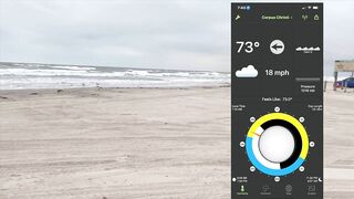 Beach Fishing Report  041922 Corpus Christi TX USA