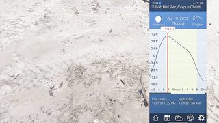 Beach Fishing Report  041922 Corpus Christi TX USA