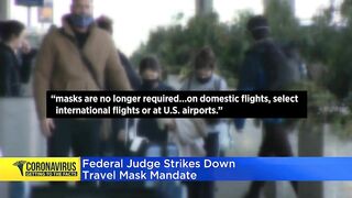 Federal judge strikes down travel mask mandate, but no change yet on CTA or Metra