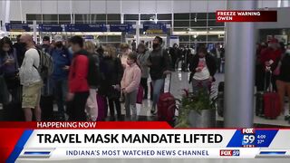 Travel mask mandate lifted