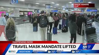 Travel mask mandate lifted