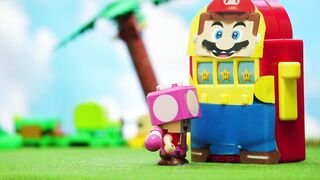 LEGO Super Mario stopmotion anime!「Lego mario slot machine」レゴマリオスロットマシーン