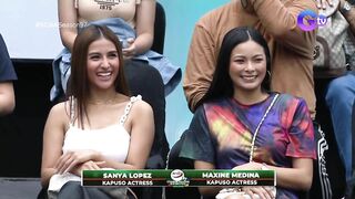 Sanya Lopez and Maxine Medina spotted at courtside of the NCAA games!