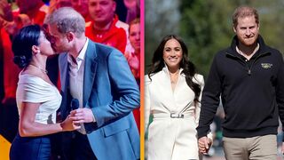 Prince Harry and Meghan Markle Show PDA at 2022 Invictus Games