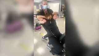 CHAIR MASSAGE STRETCHING IN 4K