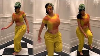 Cardi B TROLLS HERSELF With 'Shake It' TikTok Dance