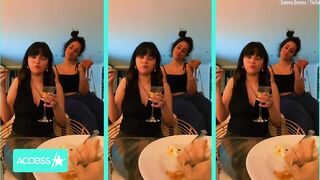 Selena Gomez & Camila Cabello Drink Martinis In Girls Night TikTok