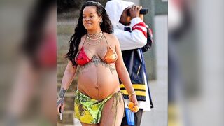 Rihanna and asap Rocky enjoy time on the beach in Barbados ????????