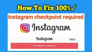 Instagram checkpoint required | instagram checkpoint required problem solve | insta checkpoint fix