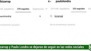 BIZARRAP y PAULO LONDRA se DEJARON de SEGUIR en INSTAGRAM y generaron INCERTIDUMBRE