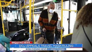 DOJ appeals travel mask mandate ruling