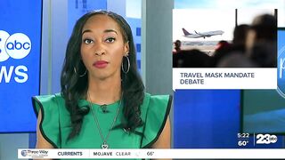 Travel mask mandate debate