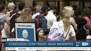 Travel mask mandate debate