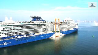 BRAND NEW CELEBRITY BEYOND ARRIVES AT THE PORT OF SOUTHAMPTON FOR HER MAIDEN VOYAGE