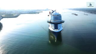 BRAND NEW CELEBRITY BEYOND ARRIVES AT THE PORT OF SOUTHAMPTON FOR HER MAIDEN VOYAGE