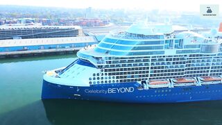 BRAND NEW CELEBRITY BEYOND ARRIVES AT THE PORT OF SOUTHAMPTON FOR HER MAIDEN VOYAGE