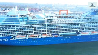 BRAND NEW CELEBRITY BEYOND ARRIVES AT THE PORT OF SOUTHAMPTON FOR HER MAIDEN VOYAGE