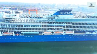 BRAND NEW CELEBRITY BEYOND ARRIVES AT THE PORT OF SOUTHAMPTON FOR HER MAIDEN VOYAGE