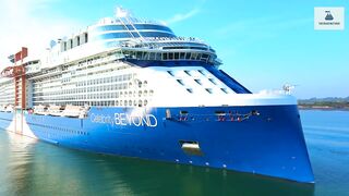 BRAND NEW CELEBRITY BEYOND ARRIVES AT THE PORT OF SOUTHAMPTON FOR HER MAIDEN VOYAGE