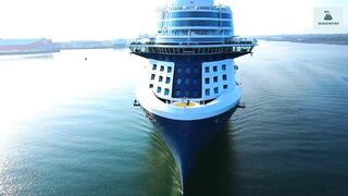 BRAND NEW CELEBRITY BEYOND ARRIVES AT THE PORT OF SOUTHAMPTON FOR HER MAIDEN VOYAGE