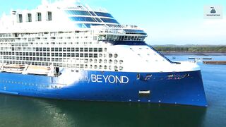 BRAND NEW CELEBRITY BEYOND ARRIVES AT THE PORT OF SOUTHAMPTON FOR HER MAIDEN VOYAGE