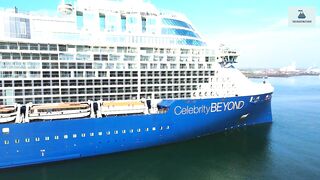 BRAND NEW CELEBRITY BEYOND ARRIVES AT THE PORT OF SOUTHAMPTON FOR HER MAIDEN VOYAGE