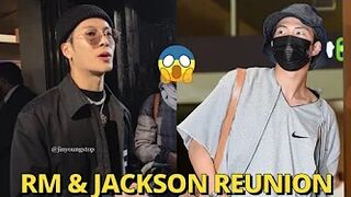 OMG RM Attended 2022 Coachella Meet Jackson Wang Before Returning to Korea jungkook v bts reaction