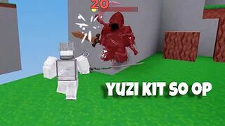 Dominating server to server using yuzi kit ( part 2 ) in roblox bedwars