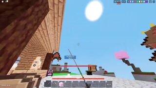 Dominating server to server using yuzi kit ( part 2 ) in roblox bedwars