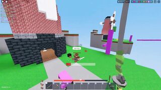 Dominating server to server using yuzi kit ( part 2 ) in roblox bedwars