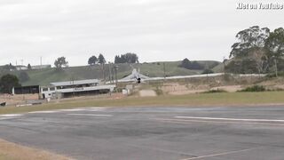 Huge, expensive RC plane landing fail