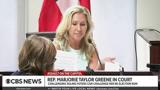 Marjorie Taylor Greene testifies in court challenge to reelection bid