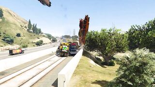 ???? GTA 5 - HIGH SPEED TRAIN CRASH COMPILATION - Train Derailment Epic Crash Tests
