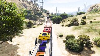 ???? GTA 5 - HIGH SPEED TRAIN CRASH COMPILATION - Train Derailment Epic Crash Tests