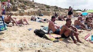 IBIZA Beach Spain Summer - BEACH Cala Comte WALK HD Best Beach of Ibiza