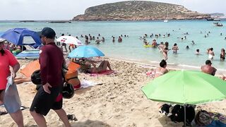 IBIZA Beach Spain Summer - BEACH Cala Comte WALK HD Best Beach of Ibiza