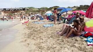 IBIZA Beach Spain Summer - BEACH Cala Comte WALK HD Best Beach of Ibiza