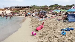 IBIZA Beach Spain Summer - BEACH Cala Comte WALK HD Best Beach of Ibiza