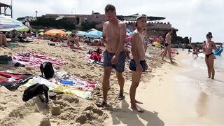 IBIZA Beach Spain Summer - BEACH Cala Comte WALK HD Best Beach of Ibiza