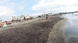 Beach Walk Tours - Spain  APRIL 2022 : Canary Island Santa Cruz de Tenerife 4K