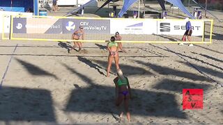 Beach Volleyball Girls Doing Everything To Win