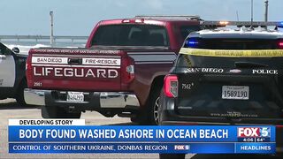 Body Found Washed Ashore In Ocean Beach