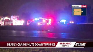 Deadly crash closes Florida's Turnpike in Boca Raton, Delray Beach