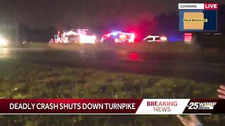 Deadly crash closes Florida's Turnpike in Boca Raton, Delray Beach