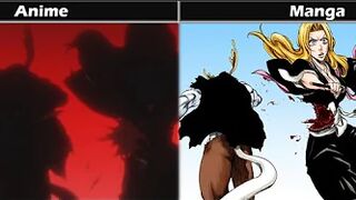 Bleach Differences between Manga and Anime