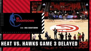 Start of Game 3 between Heat and Hawks delayed | NBA Countdown