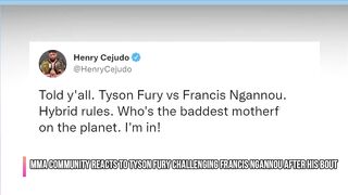 Francis Ngannou ACCEPTS Tyson Fury's challenge, and puts pressure on Dana White and UFC! REACTIONS