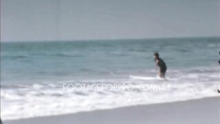 USA 1960s: The Beach archive footage